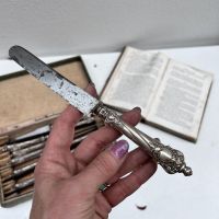 Нож столовый 21 см серебро Франция