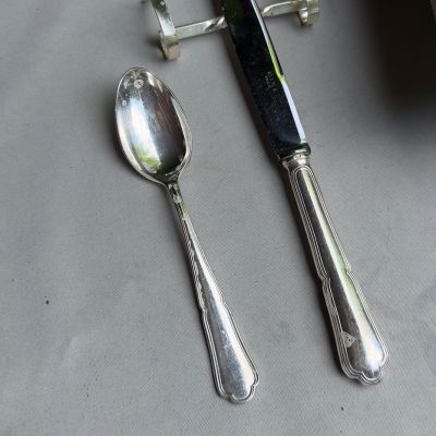 Ложка чайная 14 см серебрение Франция