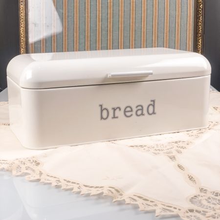 Хлебница 41 см эмалированная в стиле 50-х США