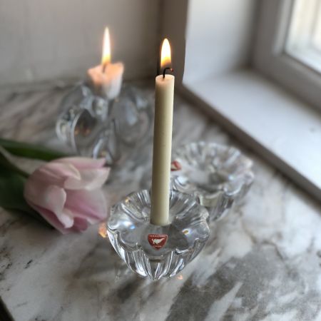 Подсвечник 4 см для тонкой свечи Orrefors Sweden