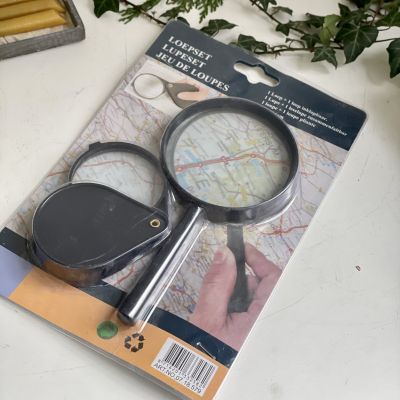 Лупа увеличительная набор 2 шт. в упаковке