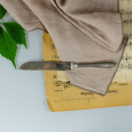 Нож Лепесток 21 см мельхиор