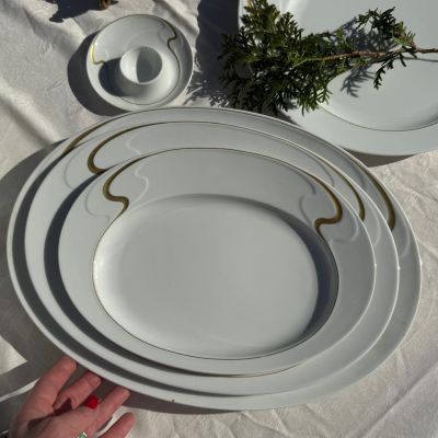 Блюдо Rosenthal Asimmetria 39 см Studio linie золочение Германия