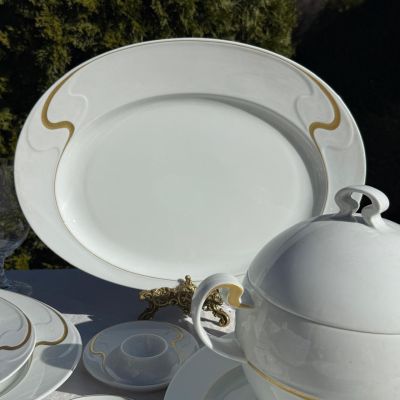 Блюдо Rosenthal Asimmetria 39 см Studio linie золочение Германия