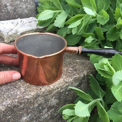 Турка медная с деревянной ручкой