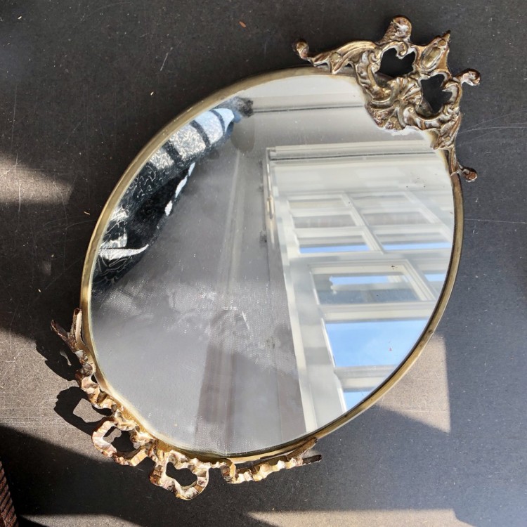 Зеркало для бюста в латунной оправе, Франция