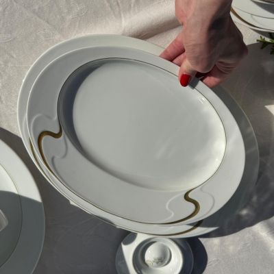 Блюдо Rosenthal Asimmetria 29 см Studio linie золочение Германия