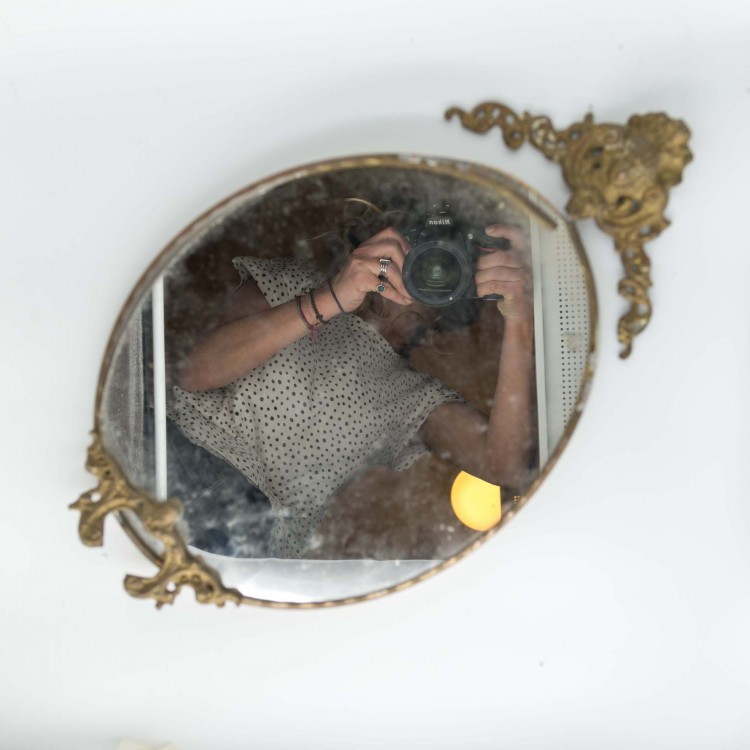 Зеркало овал с рамой латунь, 80 лет, требует ремонта