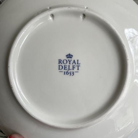 Тарелка Royal Delft 24 см Зимняя пристань