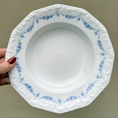 Тарелка глубокая Rosenthal Classic Rose голубые розы 24 см Германия
