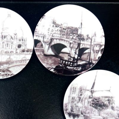 Розетка блюдце Chriss G. Collection Мост 11 см фарфор Франция