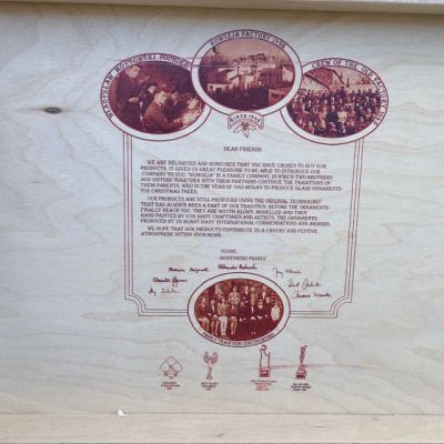 Елочная игрушка Kamozja Family набор 4 шт стекло ручная роспись