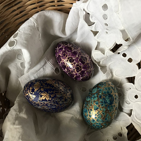 Яйца декоративные набор 3 штуки