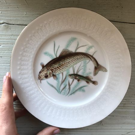 Тарелка 19см Bavaria рыбы рисунок 3 fish