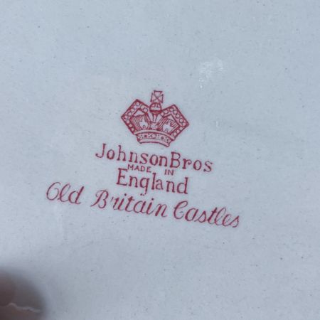 Бульонная пара Johnson Brothers Old Britain Castles 280 мл Англия красный    