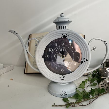 Часы Чайник 32 см металл