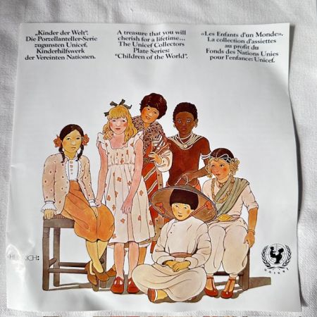 Тарелка Heinrich UNICEF Дети мира № 12 20 см фарфор Германия 
