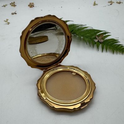 Пудреница Stratton с эмалью цвета морской волны 9 см Англия