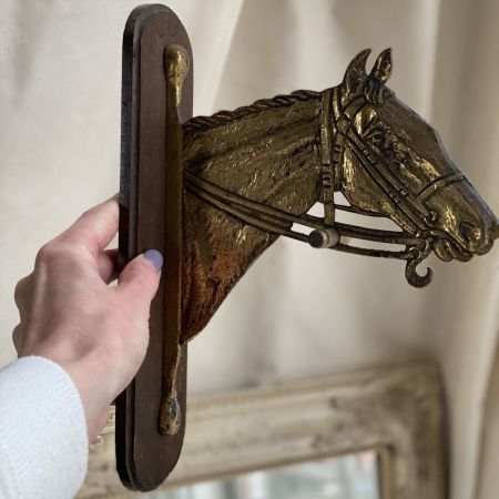 Вешалка Лошадь латунь 27 см Голландия