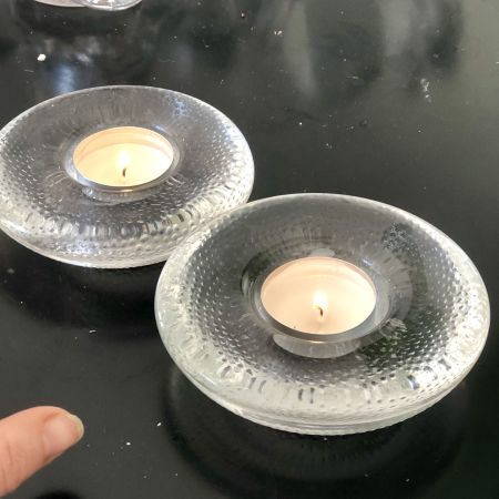 Подсвечник хрустальный для греющей свечи  Швеция