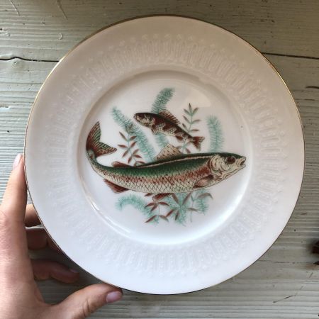 Тарелка 19см Bavaria рыбы рисунок 5 fish