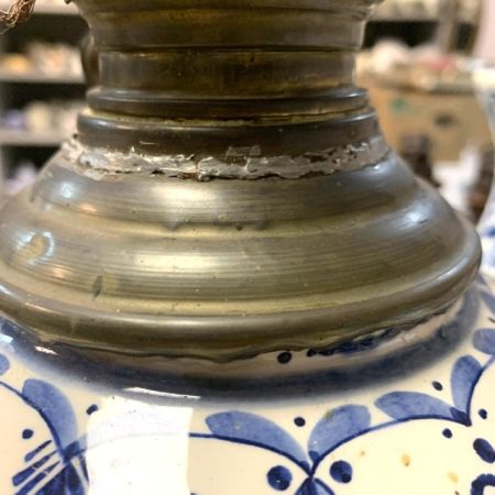 Лампа настольная Delft 64 см керамика медь