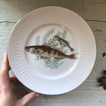Тарелка 19см Bavaria рыбы рисунок 6 fish