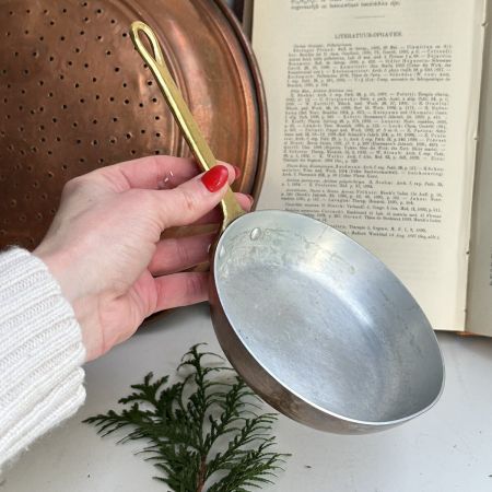 Сковорода медь с латунной ручкой 14 см