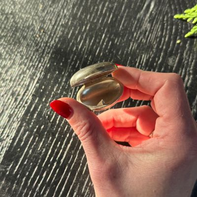 Таблетница локет 3,5 см серебро