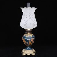 Лампа керосиновая 53 см Majolica 19 век