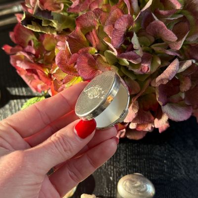 Таблетница шкатулка локет 4 см серебро