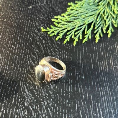 Кольцо локет перстень для яда серебро