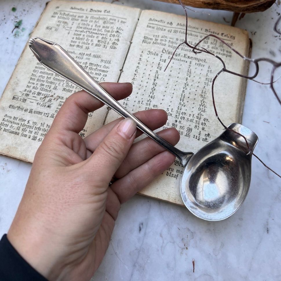 Соусник половник 19 см сталь