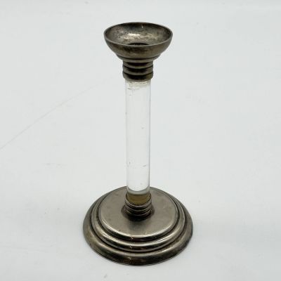 Подсвечник Колонна 21 см мельхиор бакелит