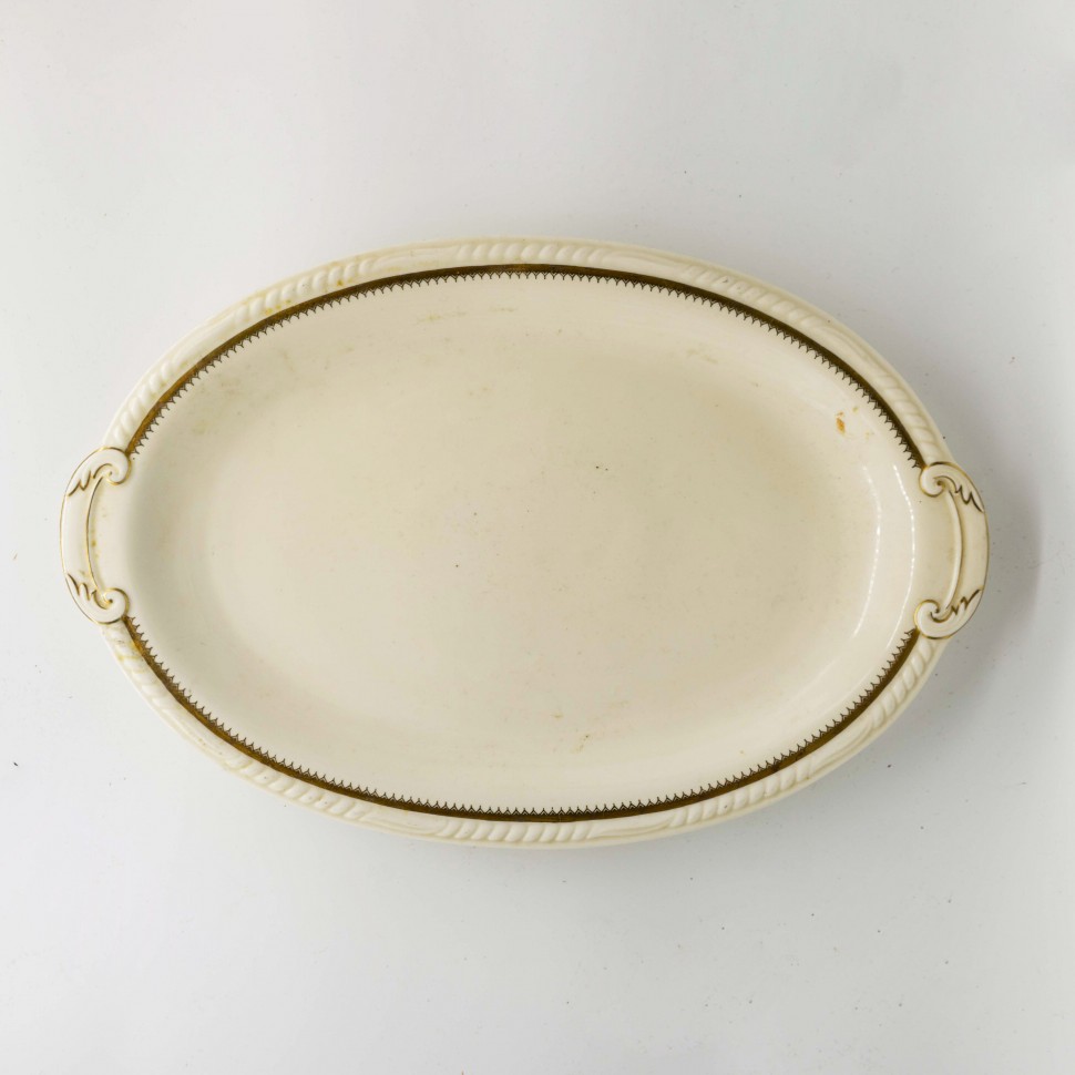 Блюдо овальное с ручками 34 см Бавария
