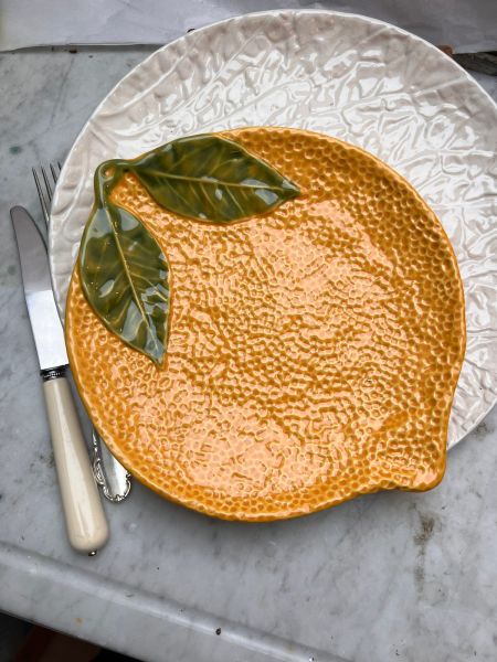 Тарелка Апельсин 24 см керамика Португалия