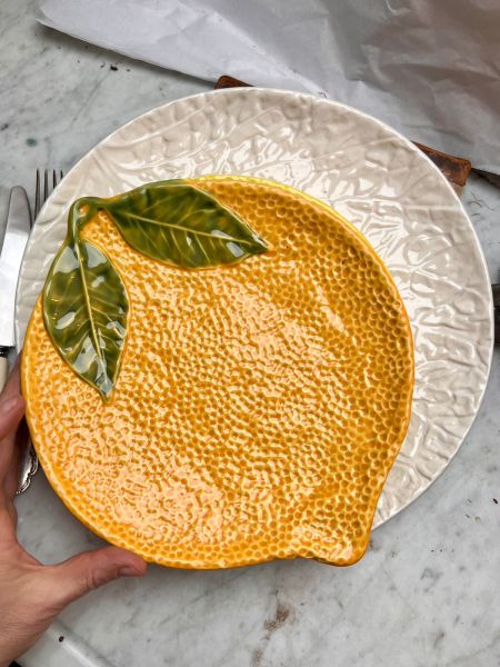 Тарелка Апельсин 24 см керамика Португалия