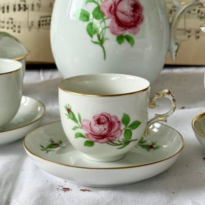 Кофейная пара Furstenberg Роза 110 мл фарфор Германия