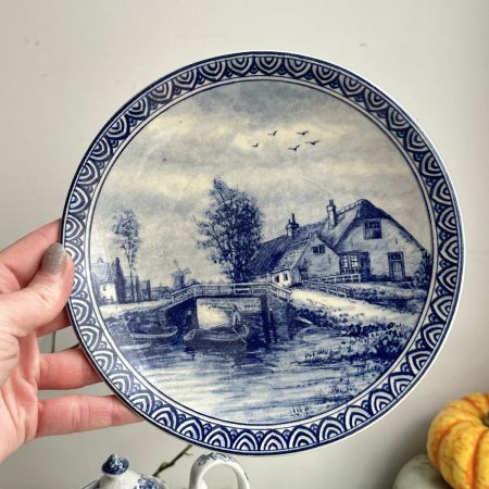 Тарелка 20 см Delft ручная роспись Голландия