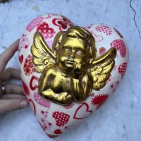 Декор Сердце ангел 20 см керамика Дания