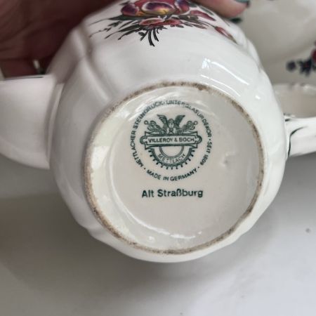 Кофейник Alt Strassburg ВиллеройБох 0,9 л фарфор Германия 1950-е гг.  