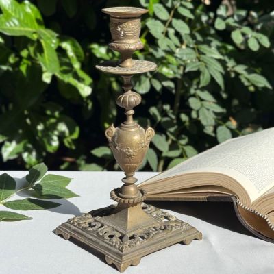 Подсвечник 24 см бронза Франция 19 век