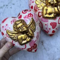 Декор Сердце ангел 14 см керамика Дания