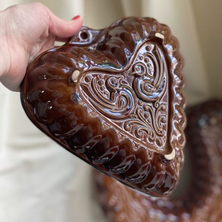 Форма для запекания 22 см Сердце керамика Германия