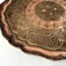 Поднос флорентийский 40 см Италия золотой с розовым