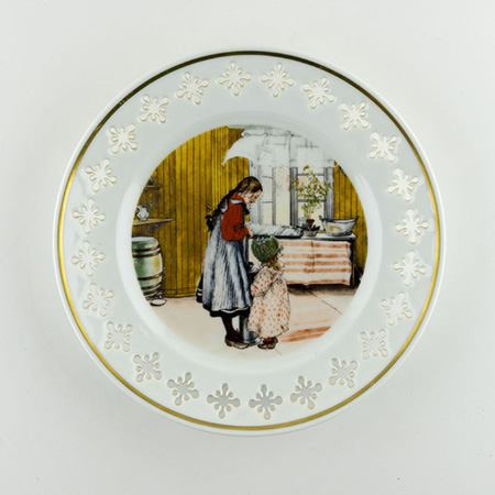Тарелка по картине Карла Ларсона На кухне Дания
