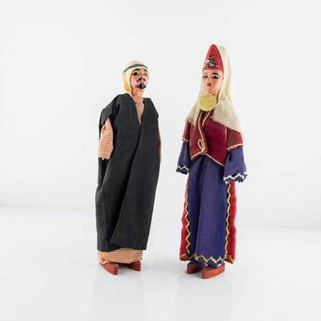 Статуэтка кукла муж и жена Востока ручная работа