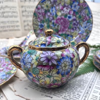 Сахарница ACF Famille Rose 15 см фарфор ручная роспись