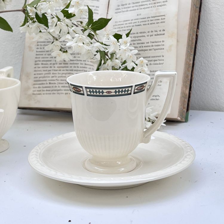 Чайная пара Royal Creamware Recamier 180 мл фарфор Англия