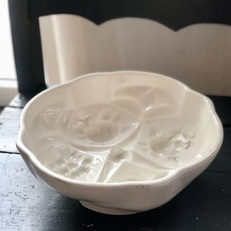 Блюдо для запекания 22 см белое керамика (трещины)